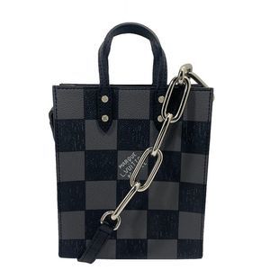 Louis Vuitton Sac Plat XS Shoulder Bag Damier Checkerboard Black Noir